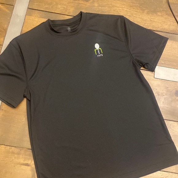 Racketman‎ performance black short sleeve tee short sleeve size M - Picture 1 of 3